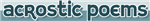 Acrostic Poem 